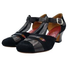 RE-MIX Classic Vintage Footwear Tribeca Black Heels shoes size 5.5